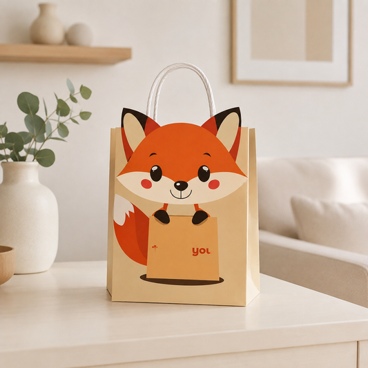Sac Cadeau Anniversaire Renard pour Enfant | Lot de 10, 20 ou 30