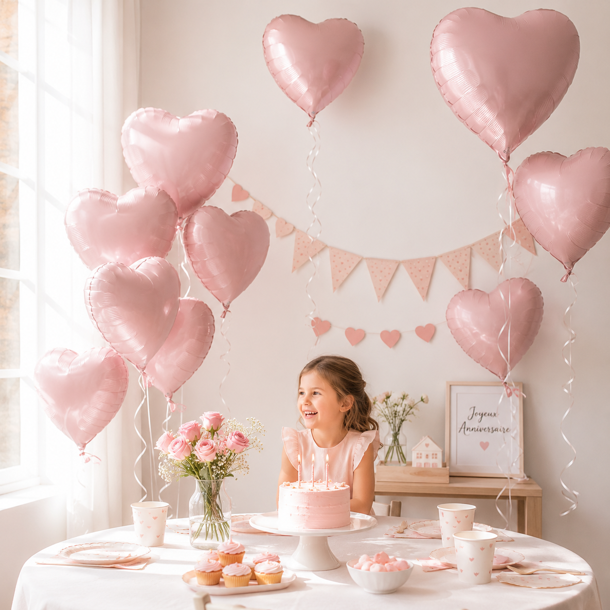 18inch Heart-shaped Foil Balloons Rose Gold Red Pink Cream Love Heart Balloon Anniversary Birthday Party Wedding Decorations