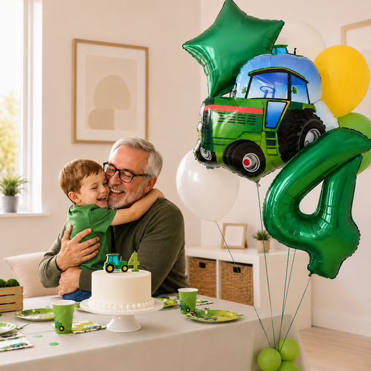 Ballon deco anniversaire | Tracteur | 7 pièces