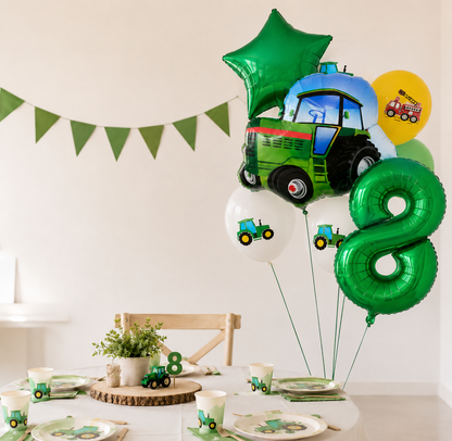 Ballon deco anniversaire | Tracteur | 7 pièces