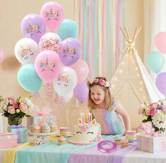 Ballon Anniversaire | Latex | Licorne| lot de 30