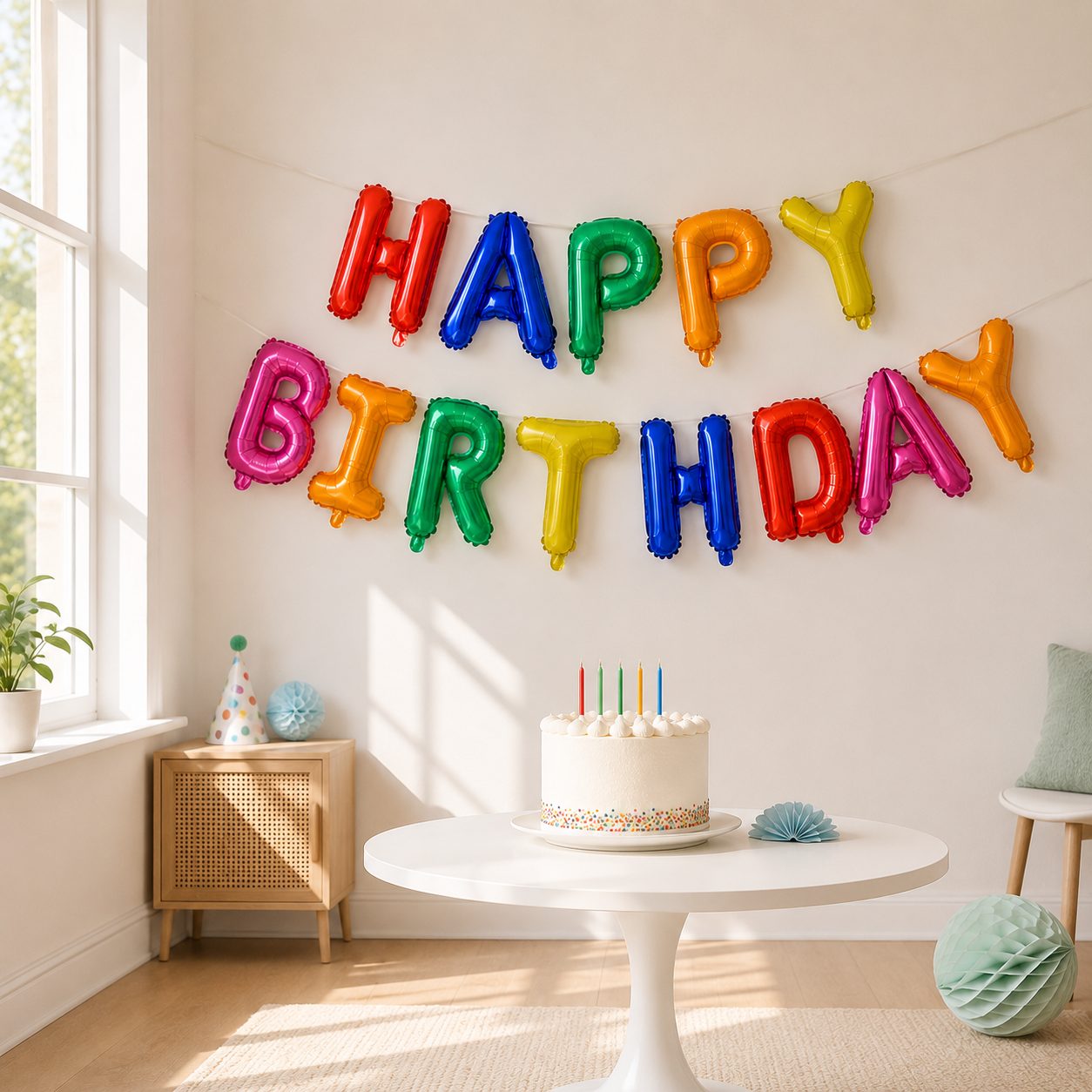 Banderol joyeux anniversaire | Ballons Lettres