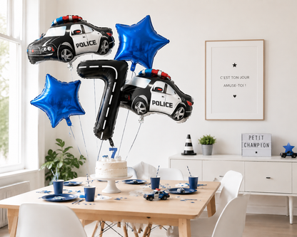 Ballon d anniversaire | Police | 5 pièces