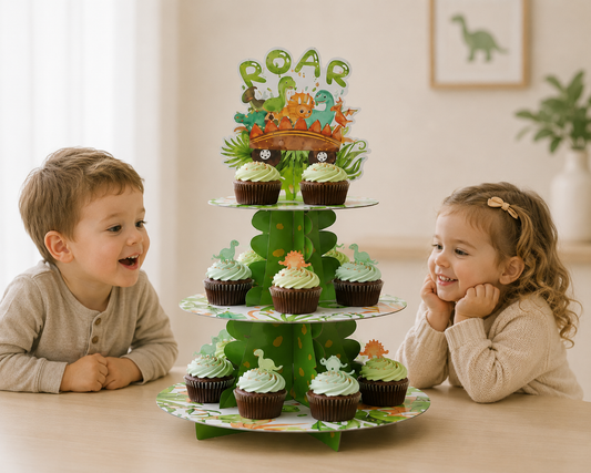 Support pour gateau | Dinosaure 3 Étages