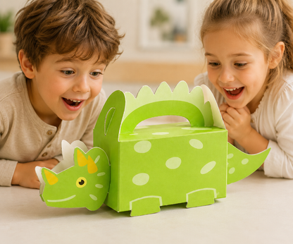 Boîte Cadeau Dinosaure | Lot 10 Pièces Anniversaire