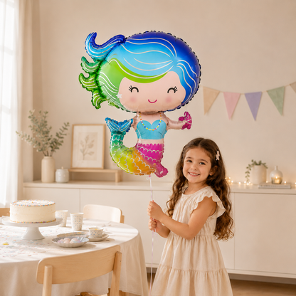 Ballon Anniversaire Sirène | Décoration Fête Enfant
