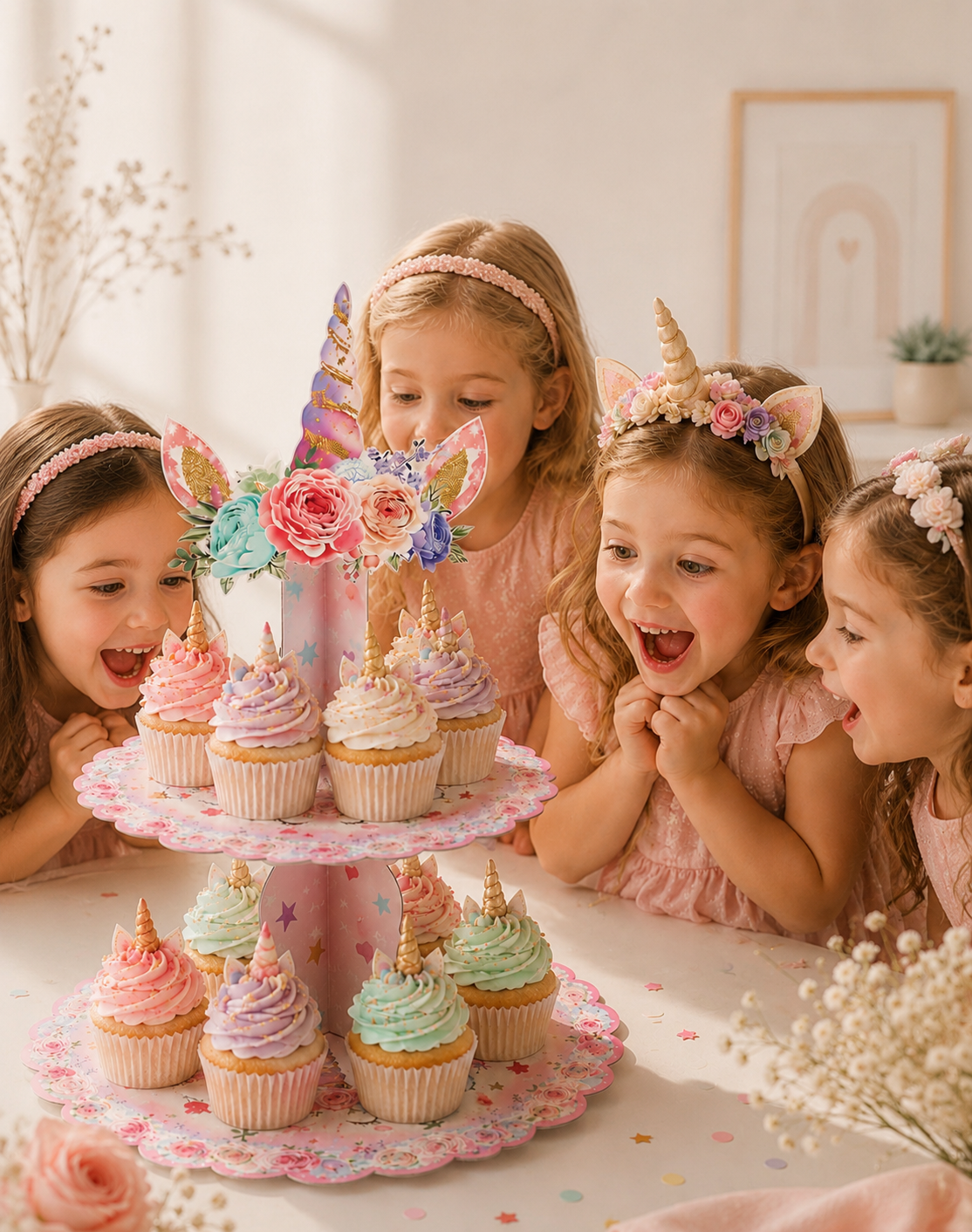 Support gateau | Licorne 3 Niveaux