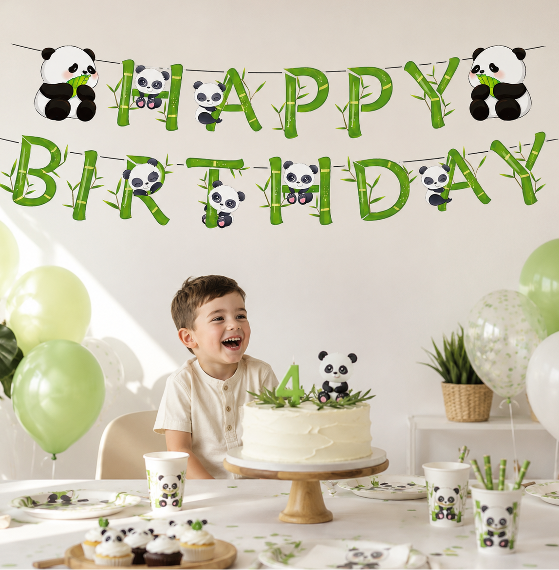 Decoration suspendu panda | 6 spirales