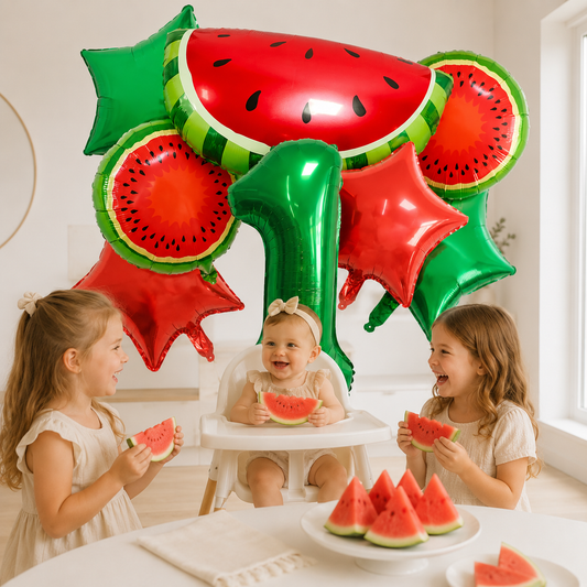 Ballon pour Anniversaire Pastèque | Lot de 10 Pièce