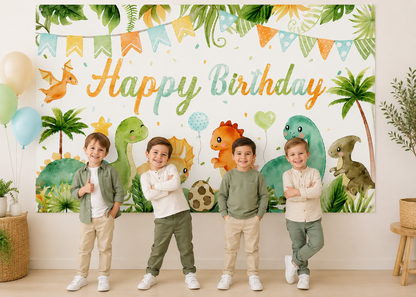 Toile de Fond Dinosaure | Anniversaire Inoubliable
