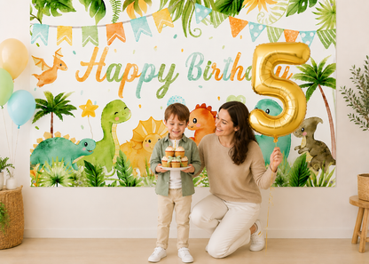 Toile de Fond Dinosaure | Anniversaire Inoubliable