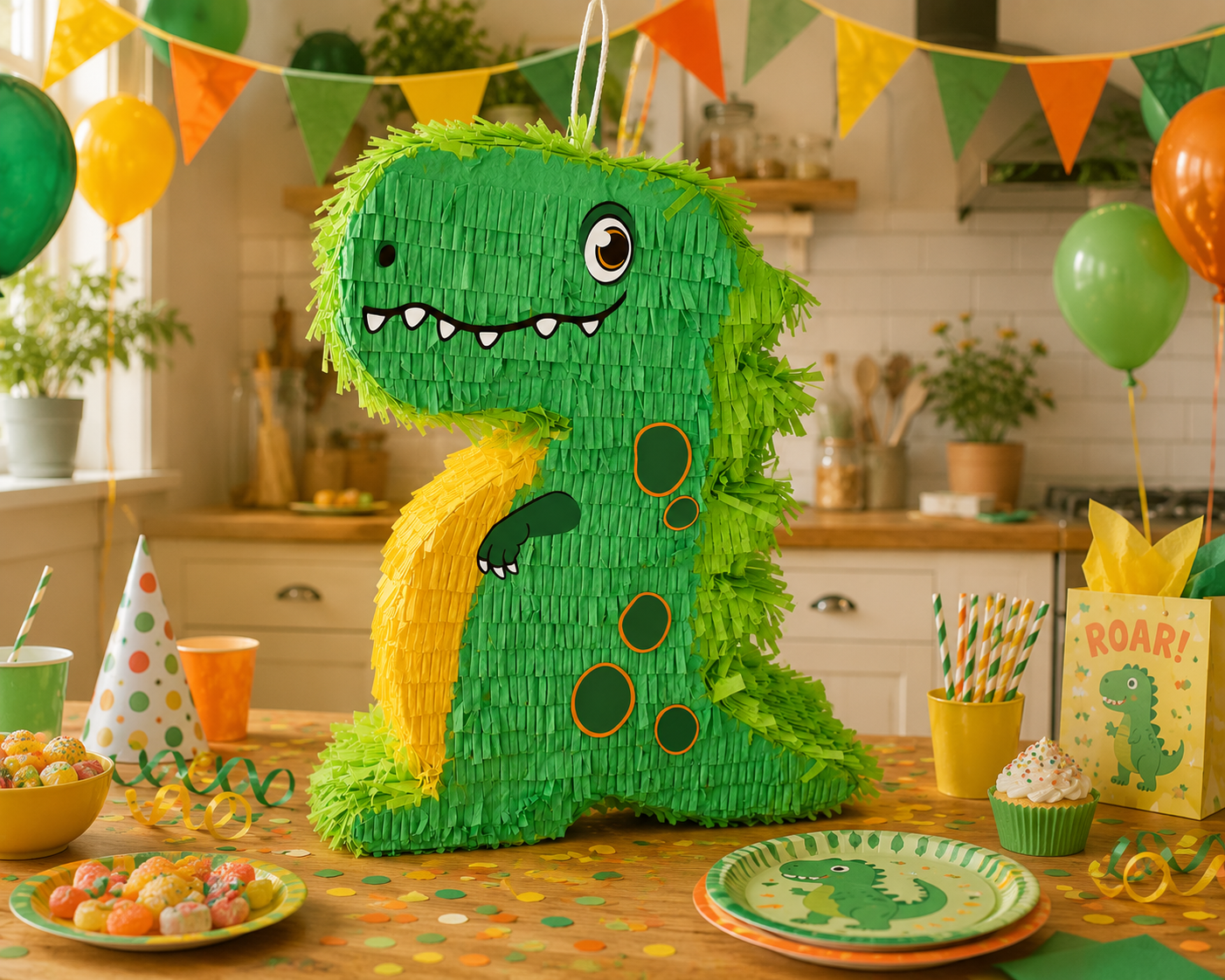Pinata / Dinosaure vert