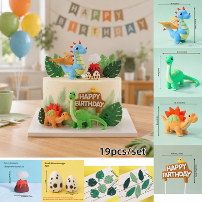 Cake topper | Dinosaure Volcan