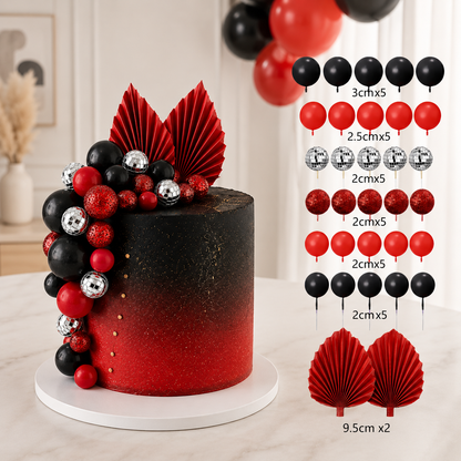 Cake toppers | Ensemble Coloré 32 Pièces
