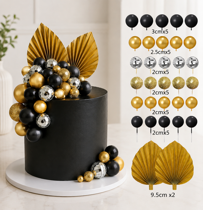 Cake toppers | Ensemble Coloré 32 Pièces