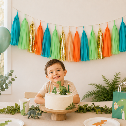 Guirlande Anniversaire à Franges | 20 Pompons en Papier