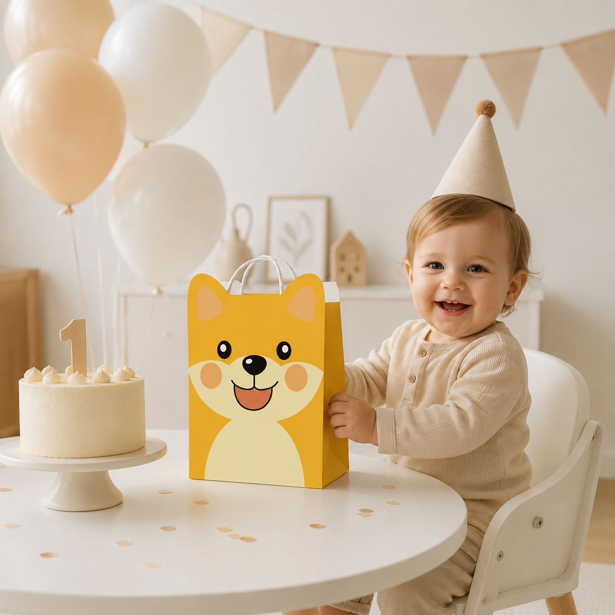 Sac Cadeau Chien pour Anniversaire Enfant | Lot de 10, 20 ou 30