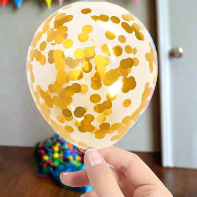 Ballon Anniversaire - GlitterBubbles™ - Or