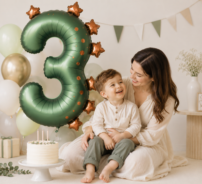 Ballon helium | chiffre motif dinosaure