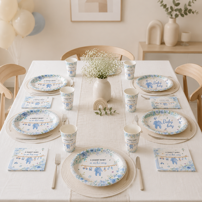 Décoration de Table | Baby Shower Garçon | 50 Pièces