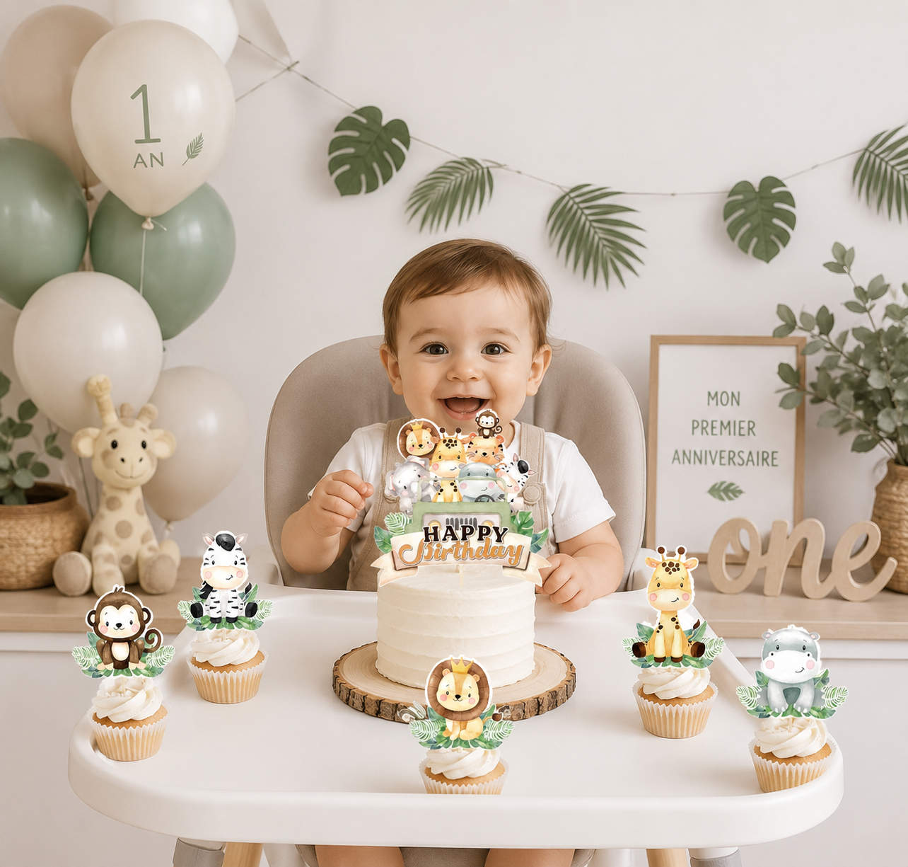 cake toppers | Animaux Jungle