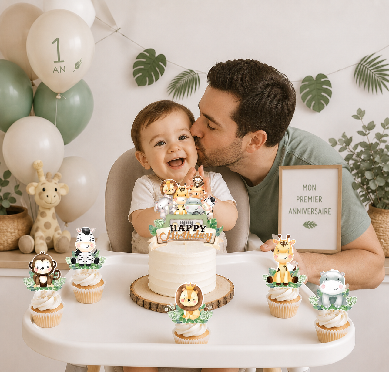 cake toppers | Animaux Jungle