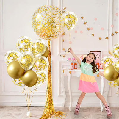 Ballon Anniversaire - GlitterBubbles™ - Or