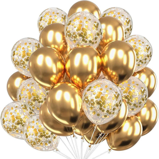 Ballon Anniversaire - GlitterBubbles™ - Or