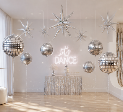 Ballon Anniversaire | Disco | lot de 8 pièces
