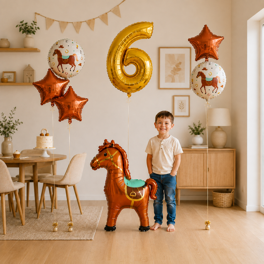 Ballon pour anniversaire | Thème Cheval
