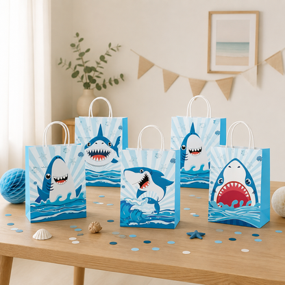 Sac Cadeau Requin pour Anniversaire | Lots de 10, 20 ou 30 Pièces