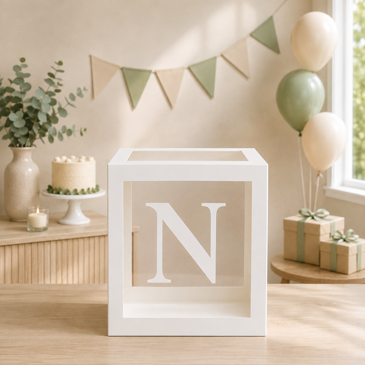 Boîtes à Cadeau ONE | 3 Boîtes Transparentes | 27 cm