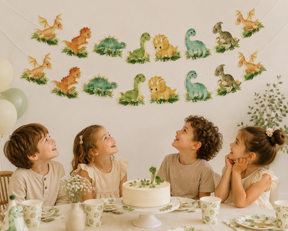 Guirlande Dinosaure | Préhistorique Colorée
