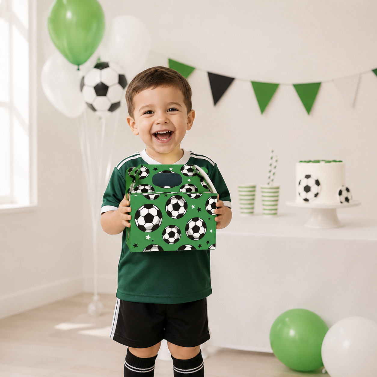 8/12/16pcs Handheld Football Candy Box Sports Snack Box Birthday Party Football Theme Party Decoration Supplies