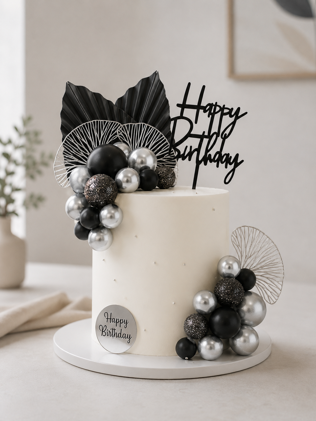 Cake toppers | Happy Birthday Élégant