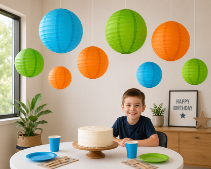 Lanterne en papier | Multicolore Décorative