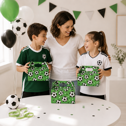 8/12/16pcs Handheld Football Candy Box Sports Snack Box Birthday Party Football Theme Party Decoration Supplies