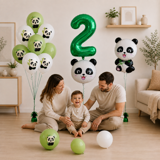 Ballon d'anniversaire | Panda 18 pièces