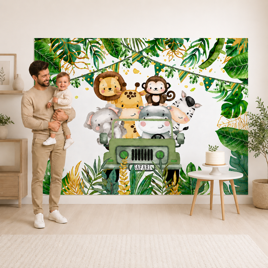 Toile de Fond Jungle Safari | Tropicale