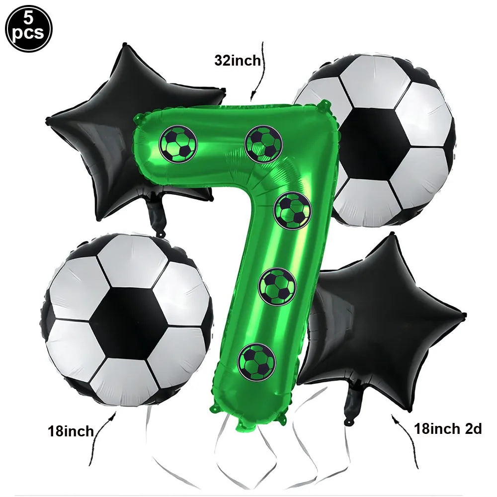 Ballon anniversaire football chiffre 7