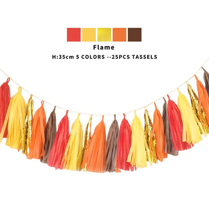 Guirlande Anniversaire à Franges | 20 Pompons en Papier