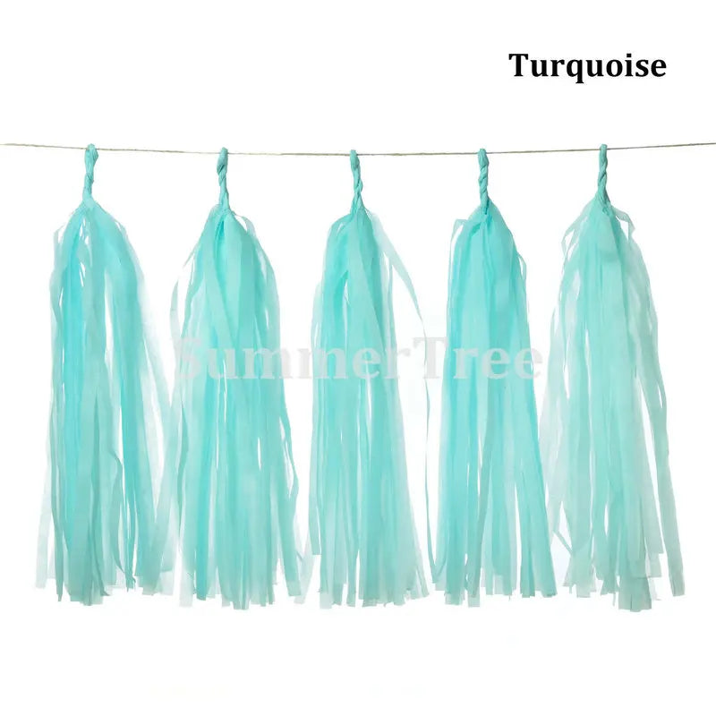 Guirlande Anniversaire à Pompons | Décoration Suspendue | 14 pces