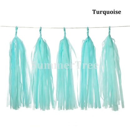 Guirlande Anniversaire à Pompons | Décoration Suspendue | 14 pces