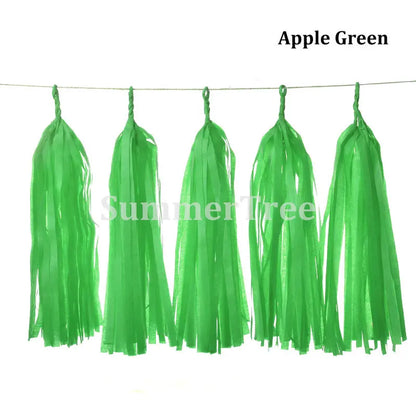 Guirlande Anniversaire à Pompons | Décoration Suspendue | 14 pces