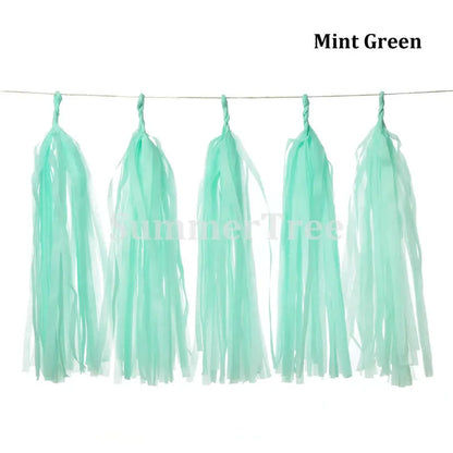 Guirlande Anniversaire à Pompons | Décoration Suspendue | 14 pces