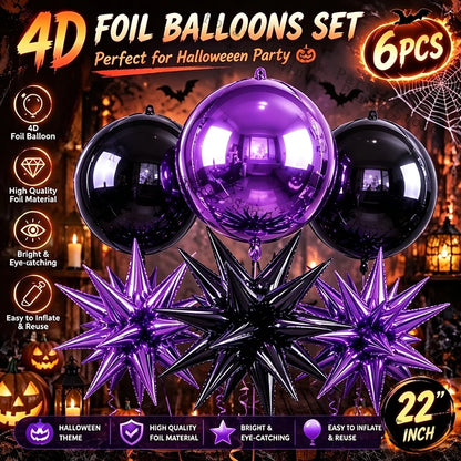 Ensemble Ballons Halloween 4D | 22 pouces