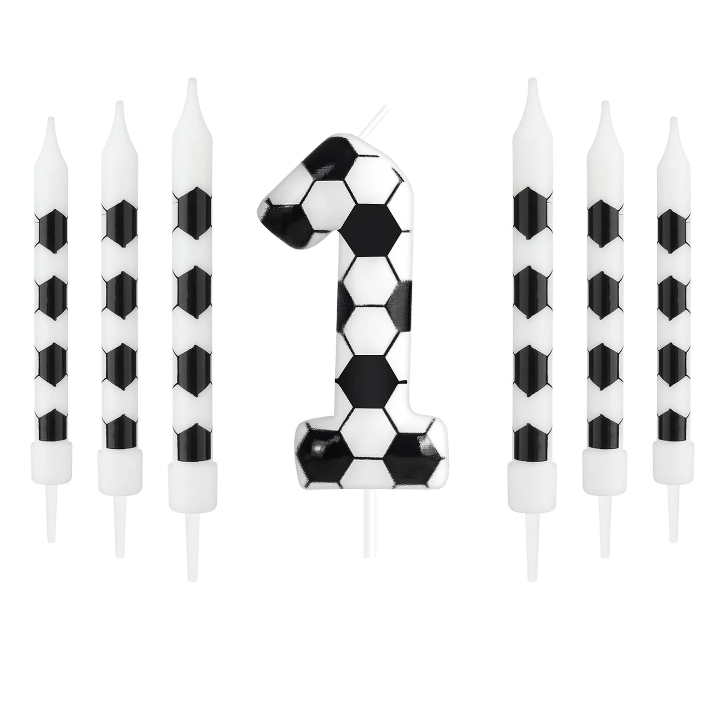 7pcs Birthday Candles Soccer Sport-Theme Birthday Party Decorations, Birthday Cake Candles for Boys Girls Kids Party Supplies