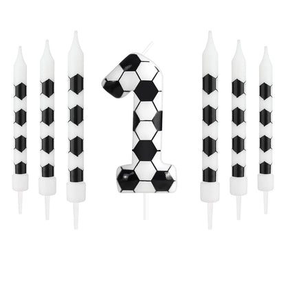 7pcs Birthday Candles Soccer Sport-Theme Birthday Party Decorations, Birthday Cake Candles for Boys Girls Kids Party Supplies