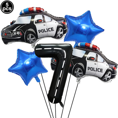Ballon d anniversaire | Police | 5 pièces
