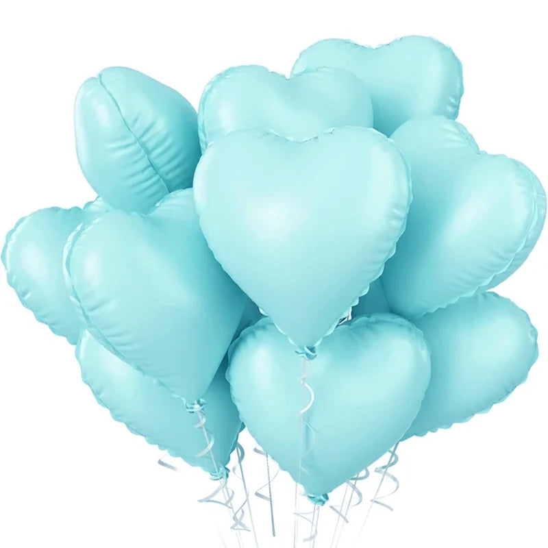18inch Heart-shaped Foil Balloons Rose Gold Red Pink Cream Love Heart Balloon Anniversary Birthday Party Wedding Decorations
